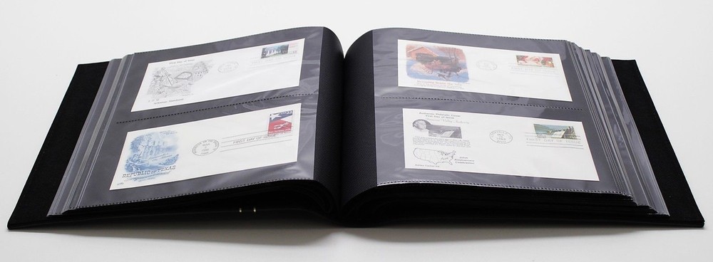 Album for 200 First Day Covers / FDC / Letters / Envelopes / Postcard DARK GREEN