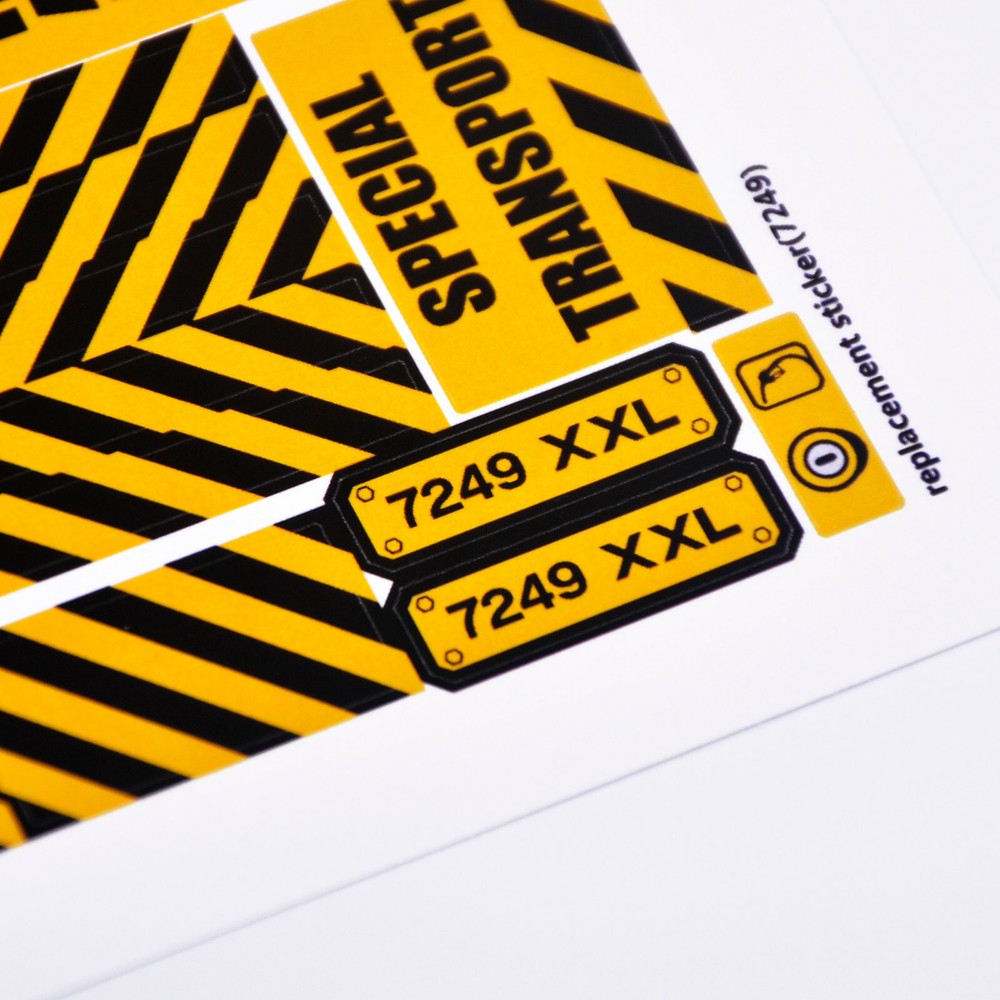 Replacement sticker for set 7249 Precut sticker