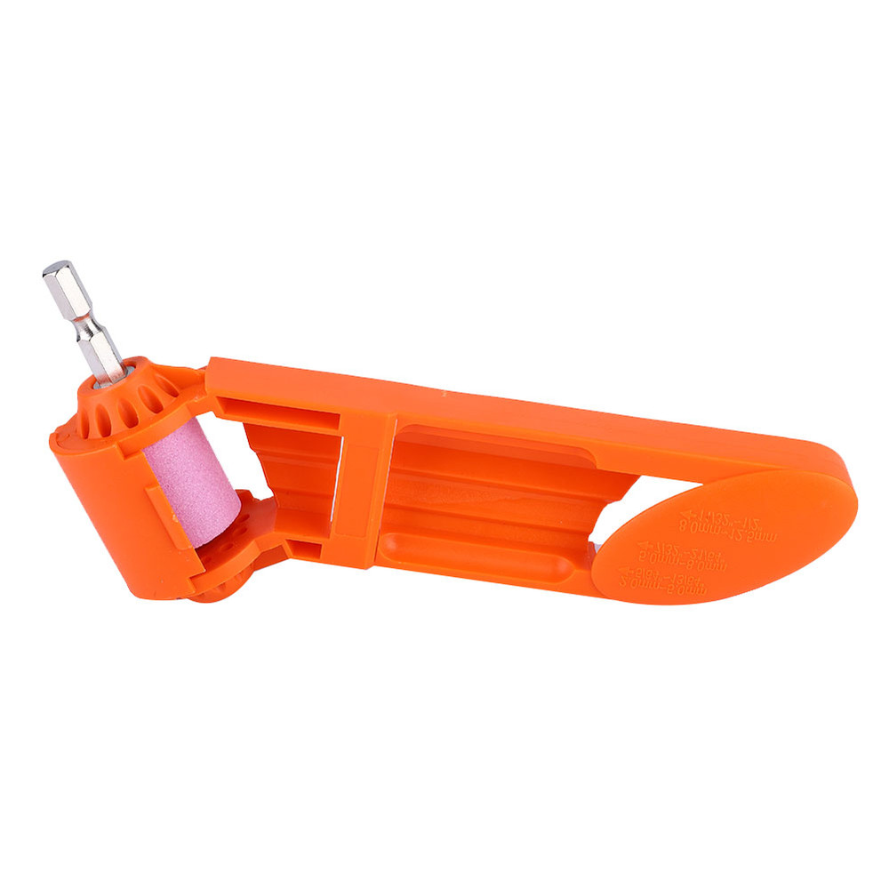 Orange Portable Drill Bit Sharpener Corundum Grinding Wheel Wood Process Tool