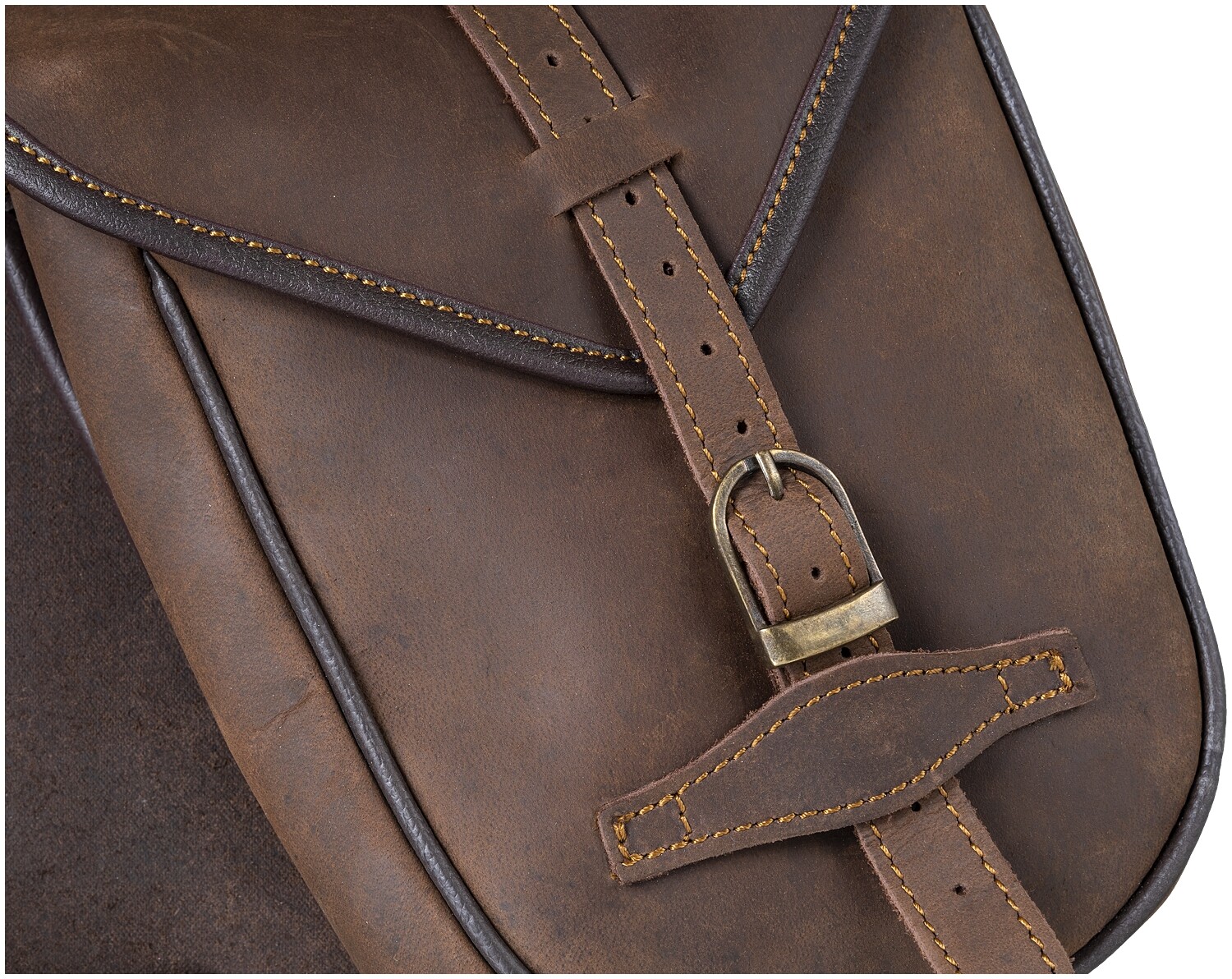 Western Soft Leather Saddle Horn Trail Bags