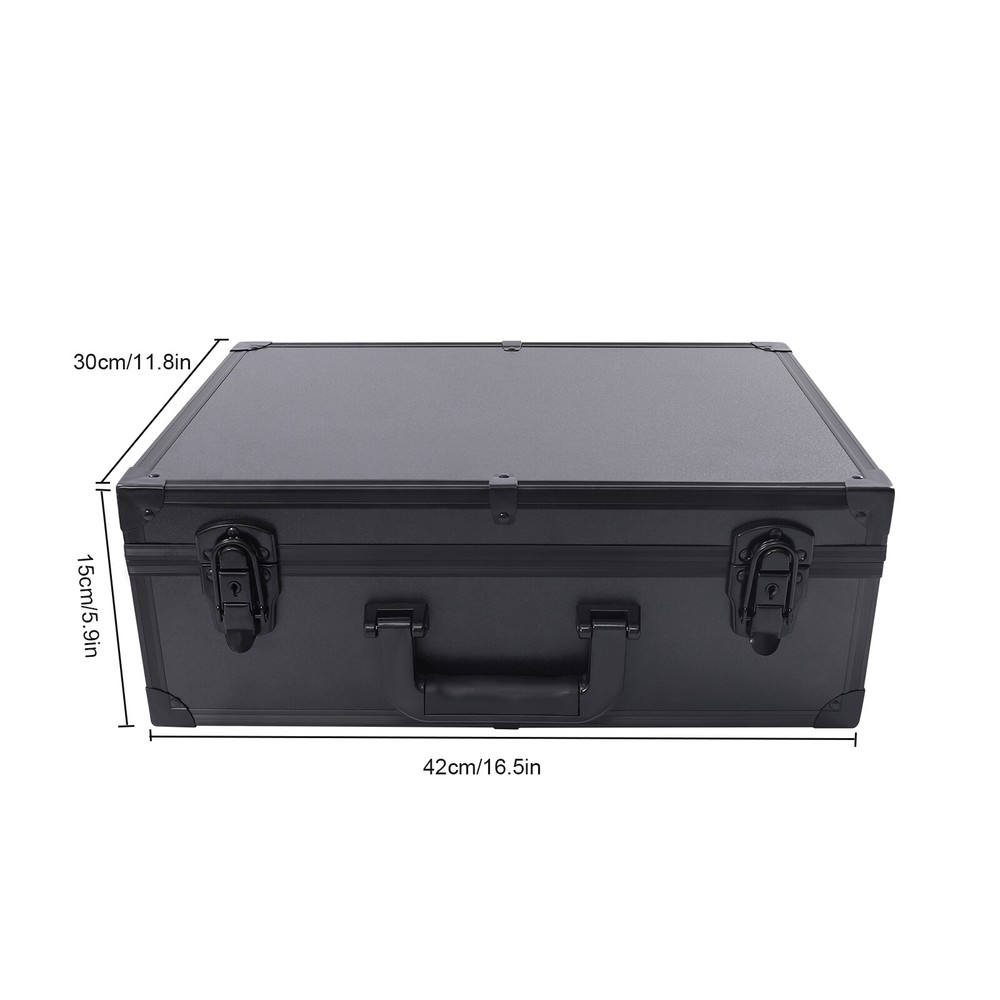 Large Makeup Train Case with LED Light & Mirror - Portable Organizer