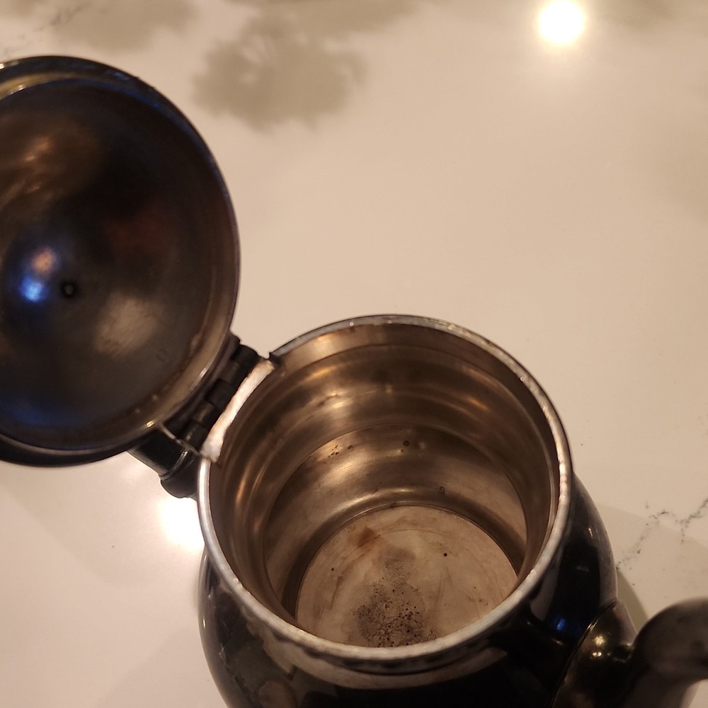 Reiffel & Husted Co., Milton Silver Co. Silverplate Teapots & Creamer Set