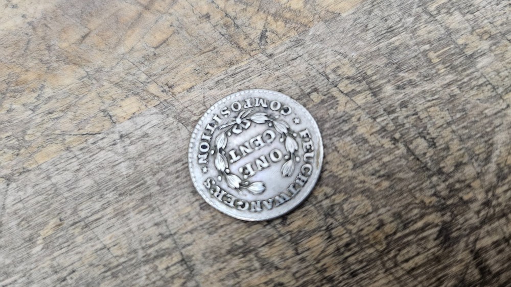 1837 Feuchtwanger's Composition One Cent "Hard Times"