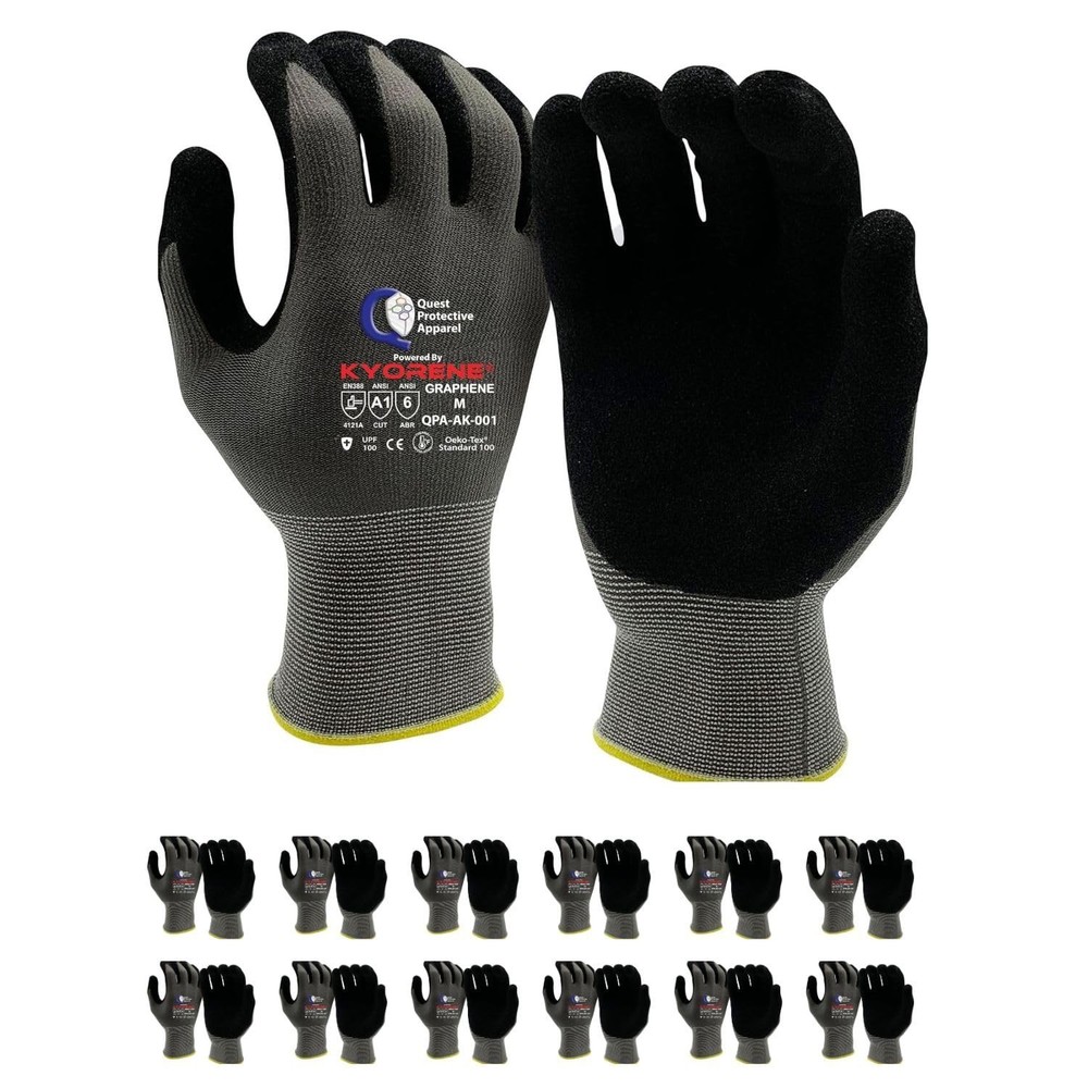 Quest Protective Apparel Cut Resistant Work Gloves (ANSI A1) – Lightweight