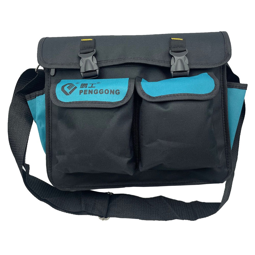 14" Electrician Tool Storage Bag Adjustable Shoulder Strap Oxford Multi Pockets