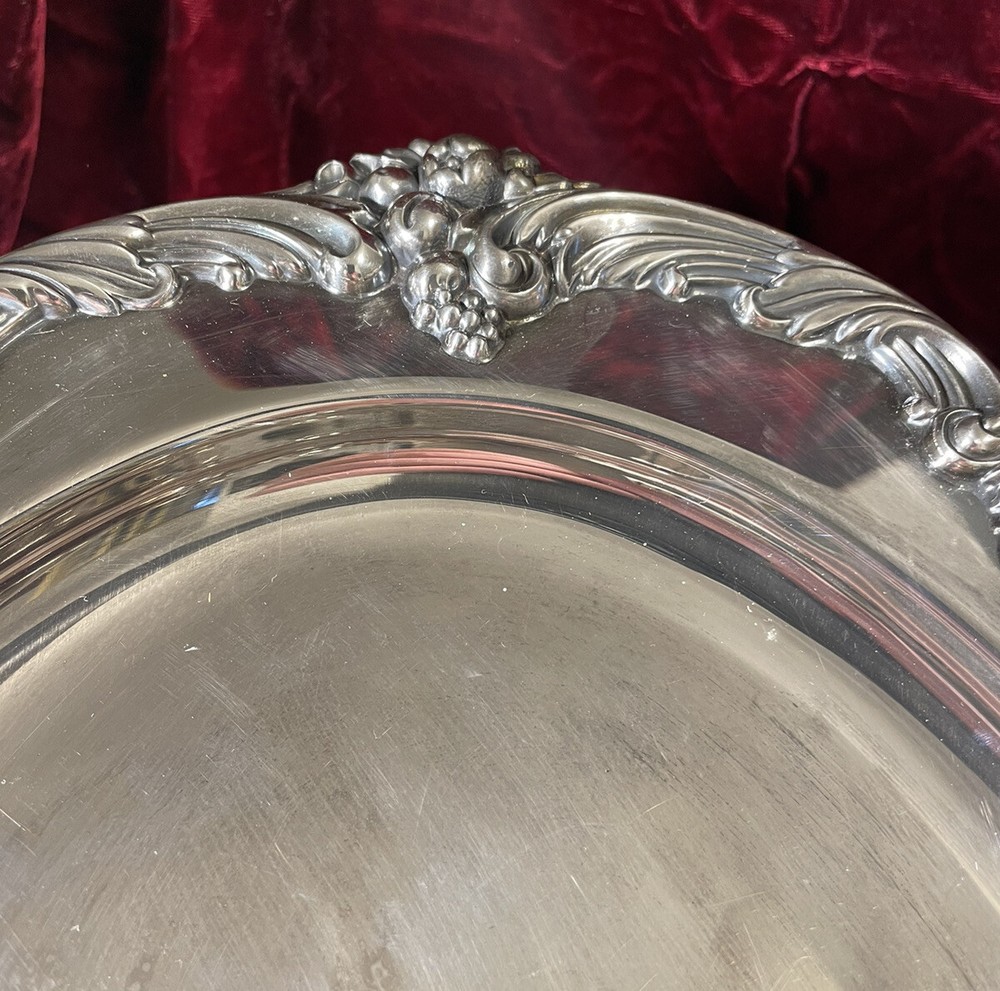 REED & BARTON SILVER KING FRANCIS PATTERN EXTRA LARGE FLAT SERVING TRAY PLATTER
