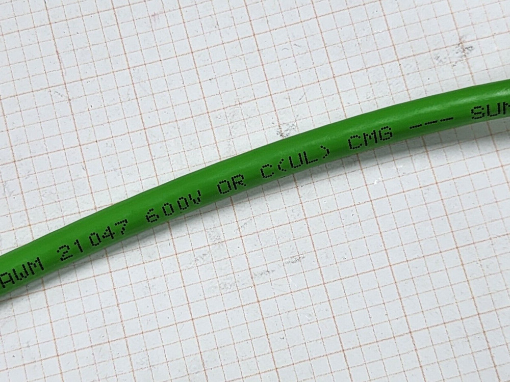 Belden 7961A 22/2P DataTuff CAT5e PROFINET Type B Network Cable PLTC Green /25ft