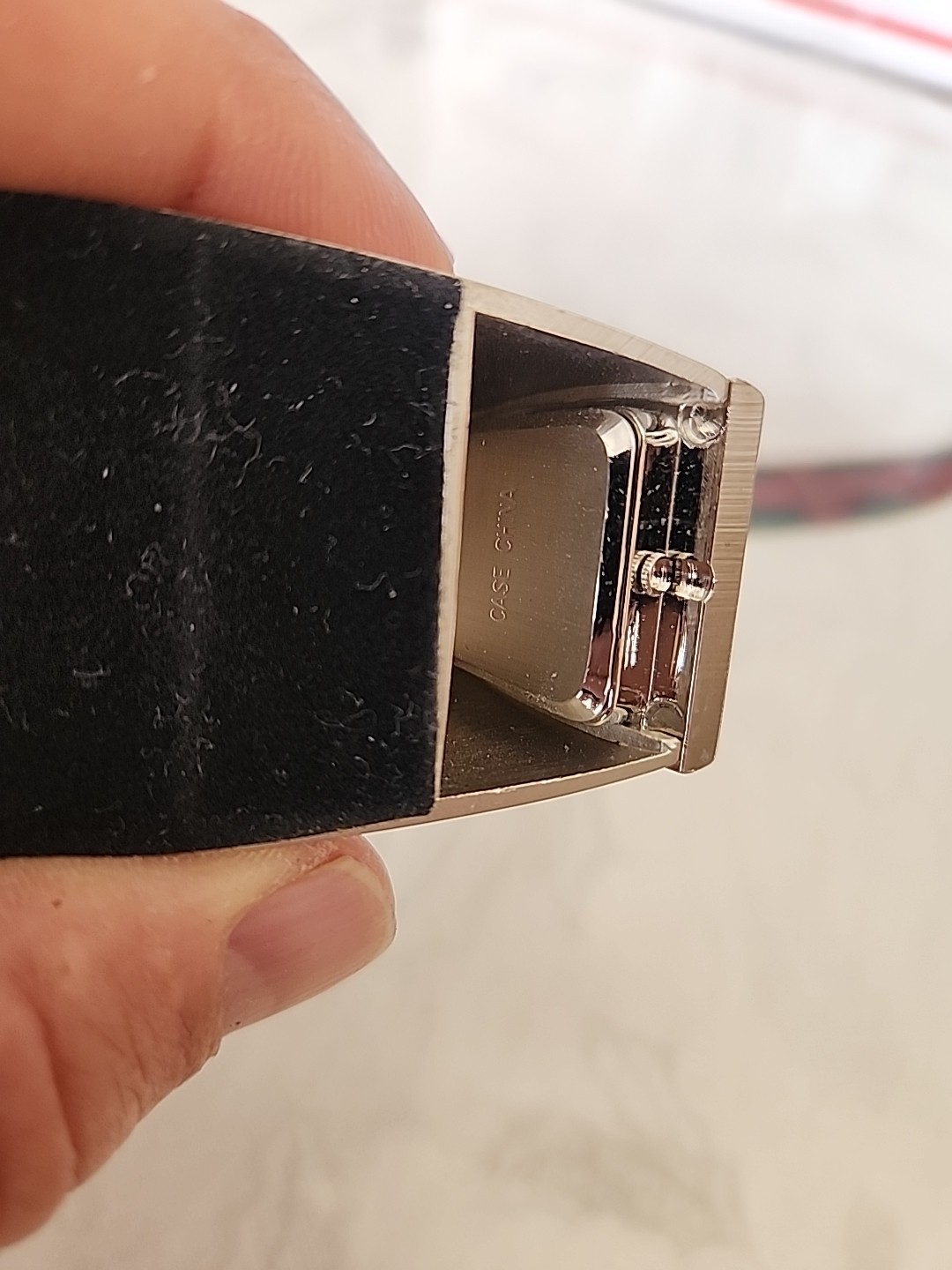 Vintage Platinum Mini Apache Helicopter Clock Desk Clock Collectible