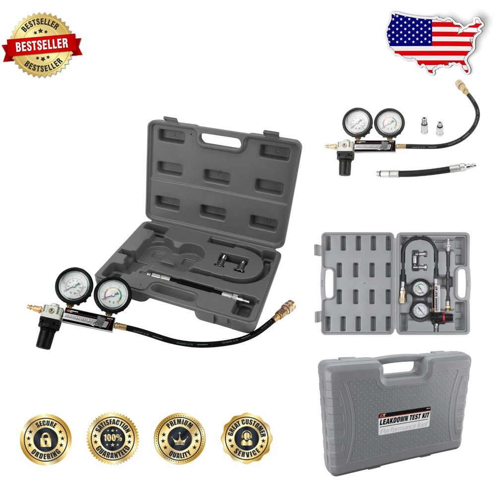 Rugged Leak-Down Test Kit for Gas Engines - Compressed Air Testing Solution