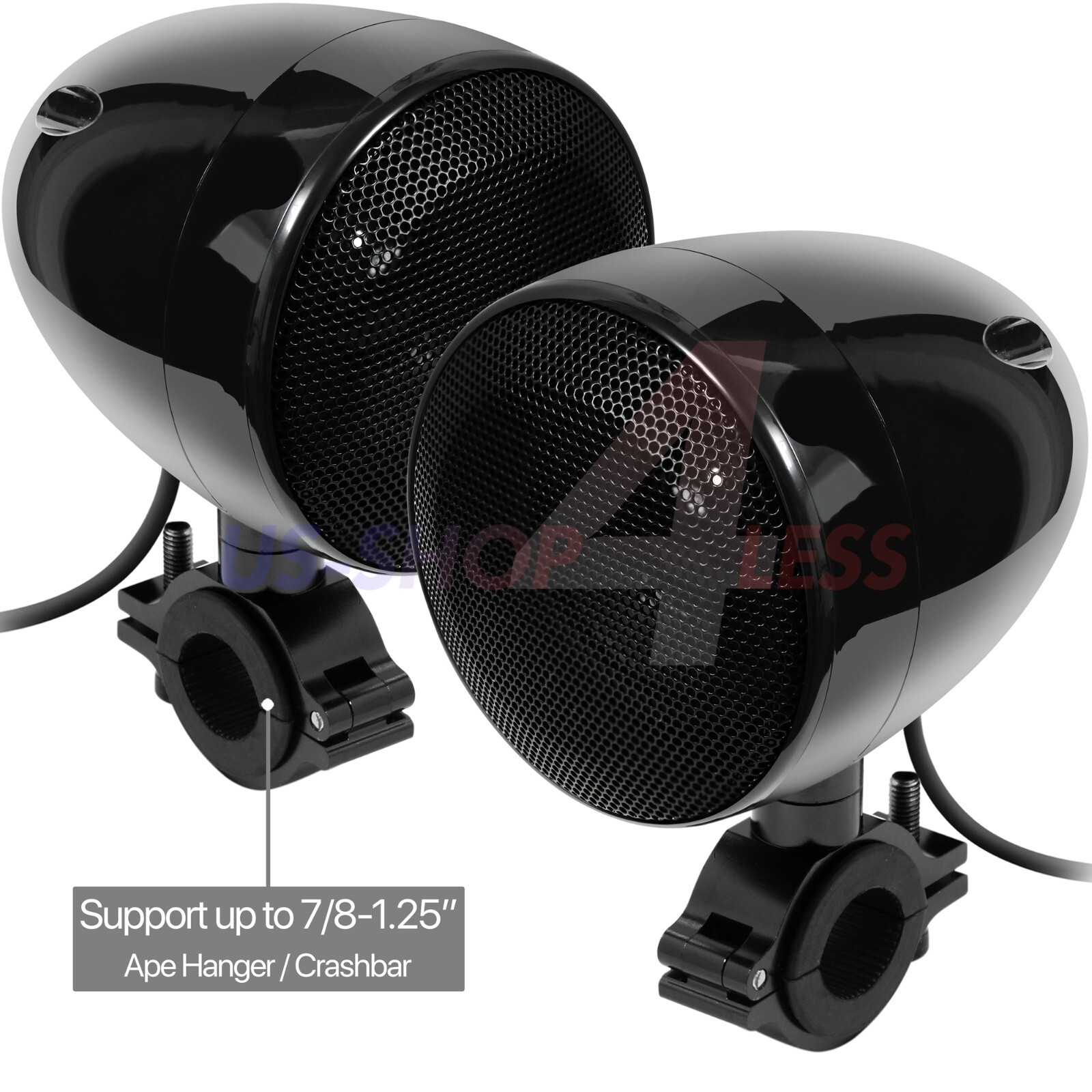 1000W AMP Waterproof Bluetooth Stereo 4 Speakers Audio Music System Radio Harley