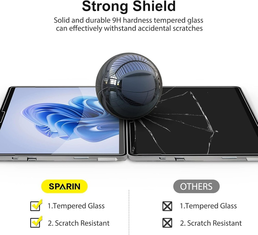 2 Pack] Protector for Surface Pro 11 2024/Microsoft Surface Pro 9/Surface Pro...