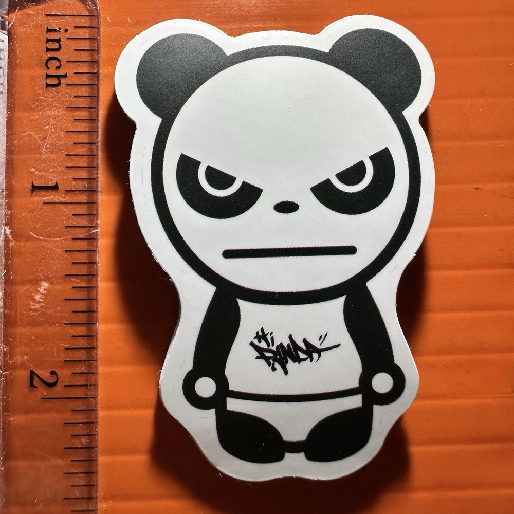 Angry Panda Logo Sticker