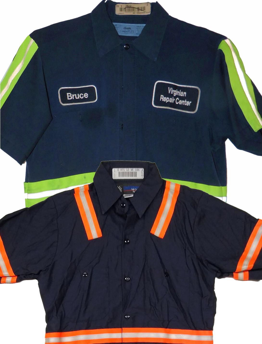 Used Work Shirts High Visibility Hi-Vis Reflective Safety Uniform Towing