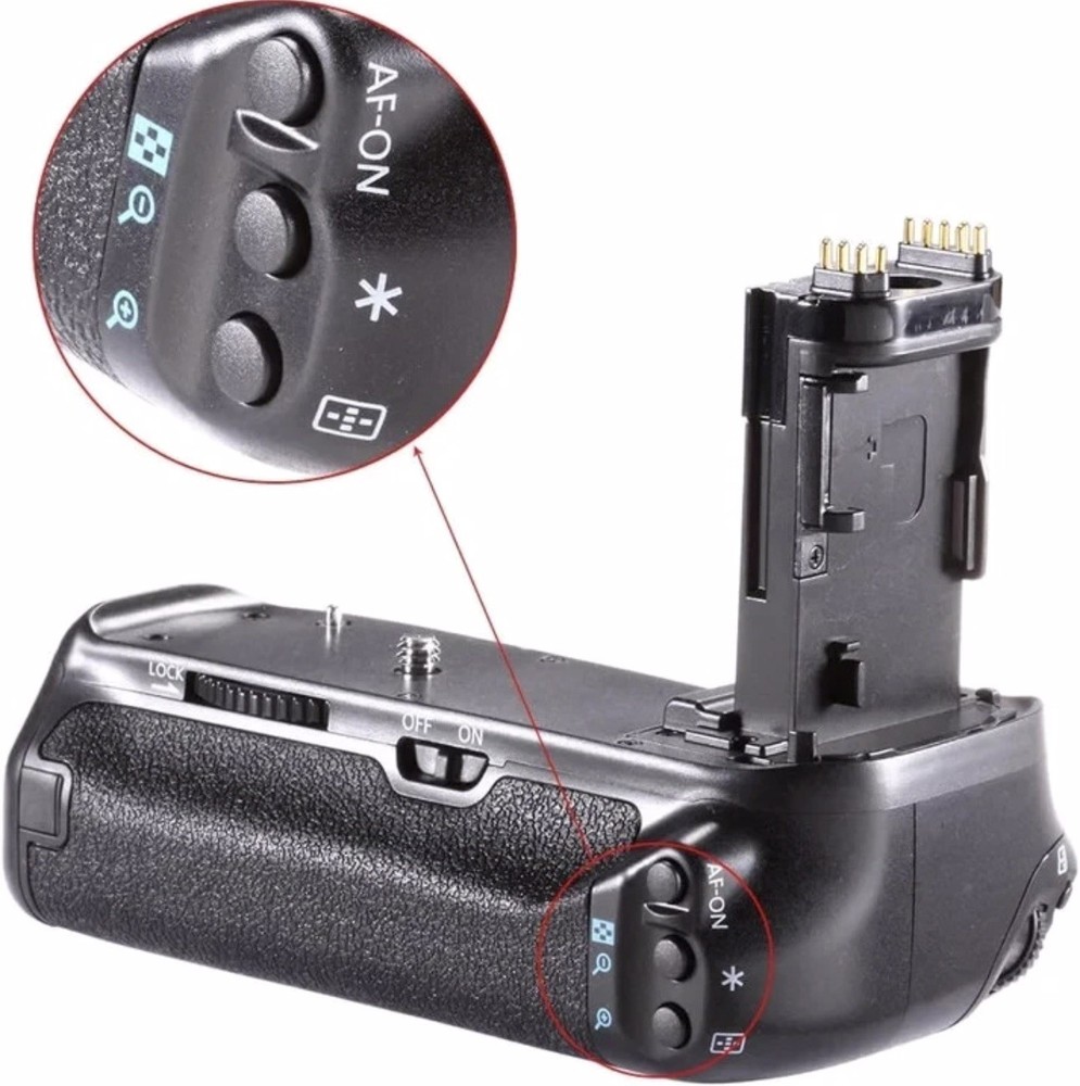 BG-E14 Battery Grip Replacement for Canon EOS 70D, 80D, 90D Digital Cameras