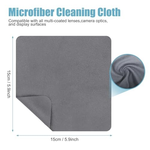 6 Pack Microfiber Cleaning Cloths for Electronics, Camera Lenses, Eyeglasses,