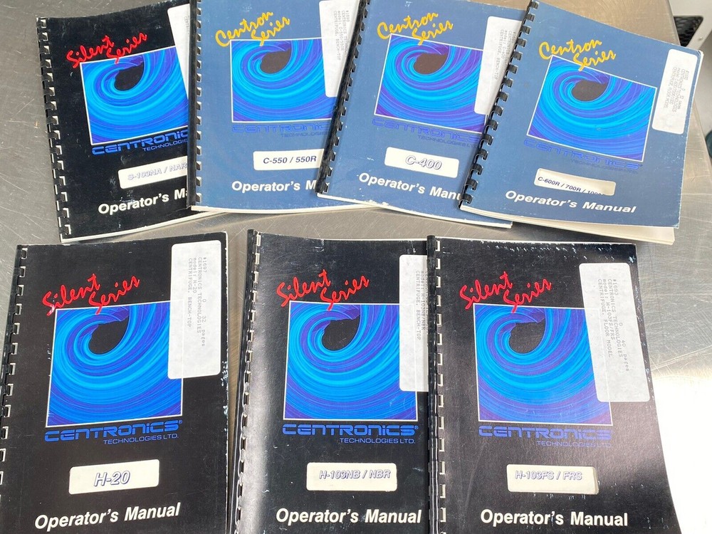 Lot 7 Centronics Technologies LTD - Manual / Users Guide / Instructions Book