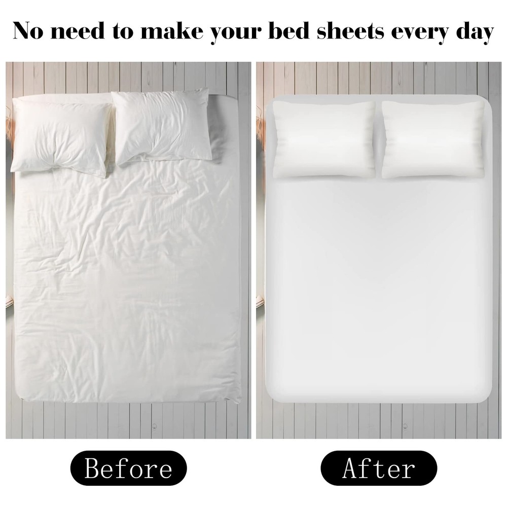 2 Pcs Bed Sheet Holder Straps Adjustable Bed Sheet Fasteners Elastic Bands
