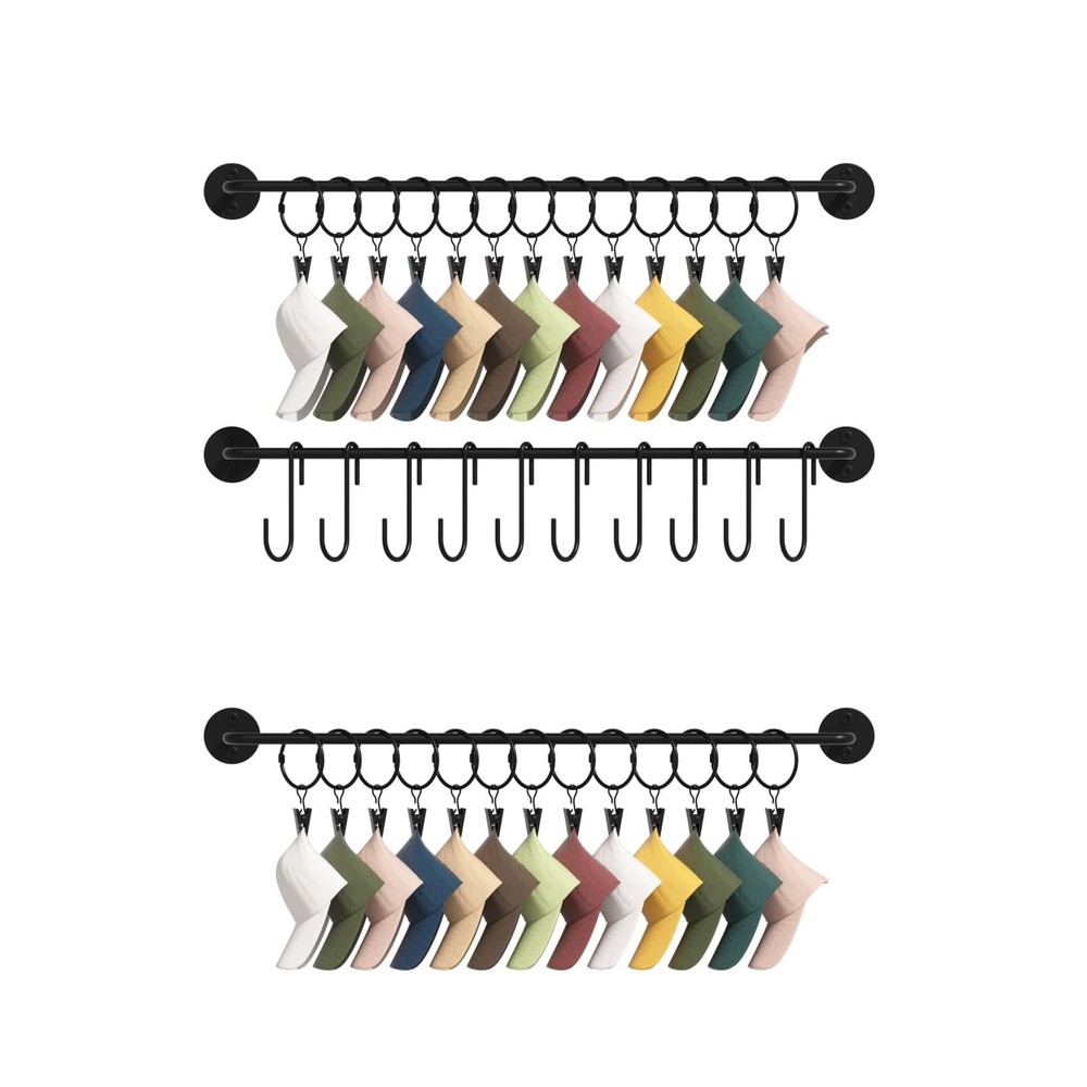 3 Pack Wall Mounted Cap Storage Organizer Baseball Hat Racks Display Holders ...