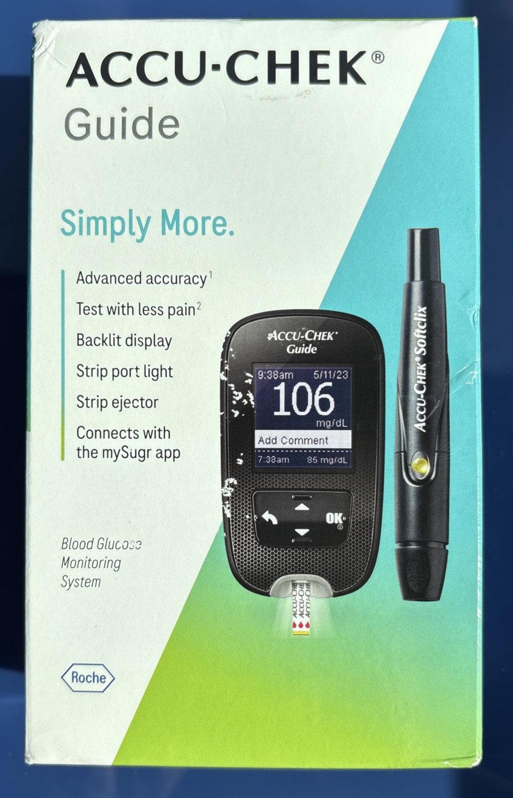 Accu-Chek Guide Meter for Diabetic Blood Glucose Testing Exp.11/2026+