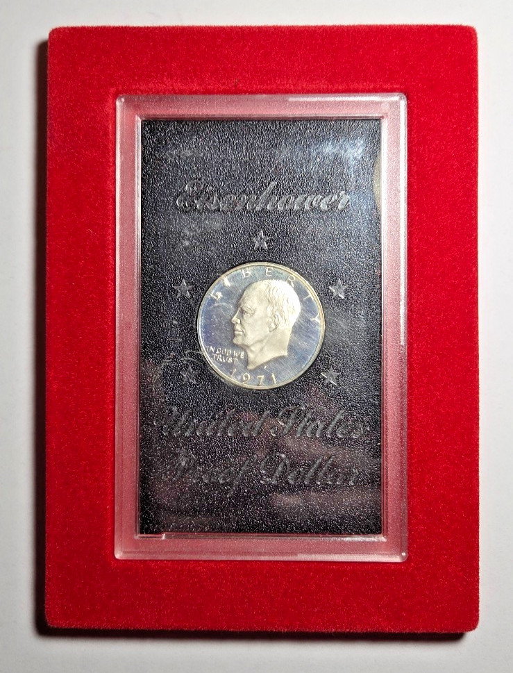 1971-s Silver (40%) Eisenhower Dollar Proof in Original Case