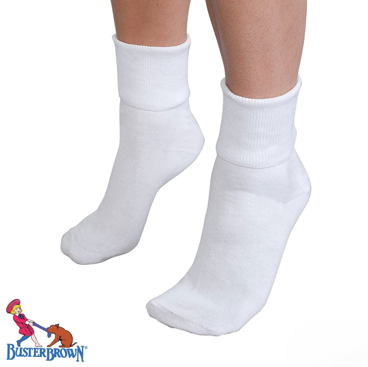 BUSTER BROWN Womens Cotton Socks Bobby Socks 100% Cotton Ankle Socks for Women