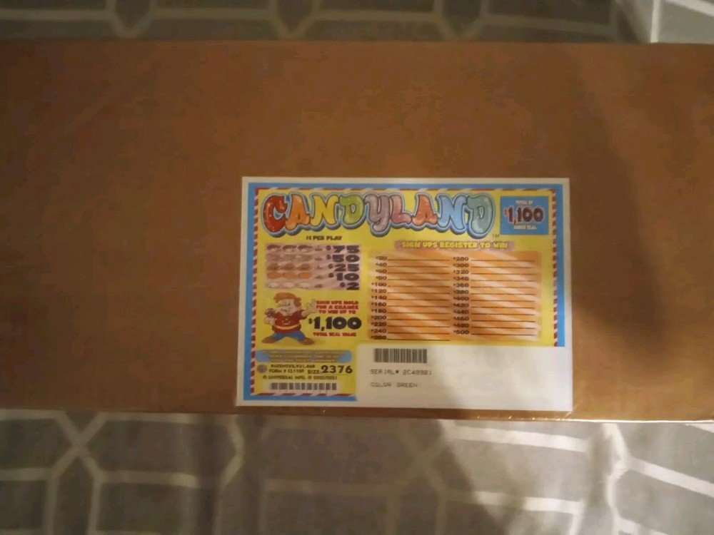 NEW Candyland Pull Tab Game