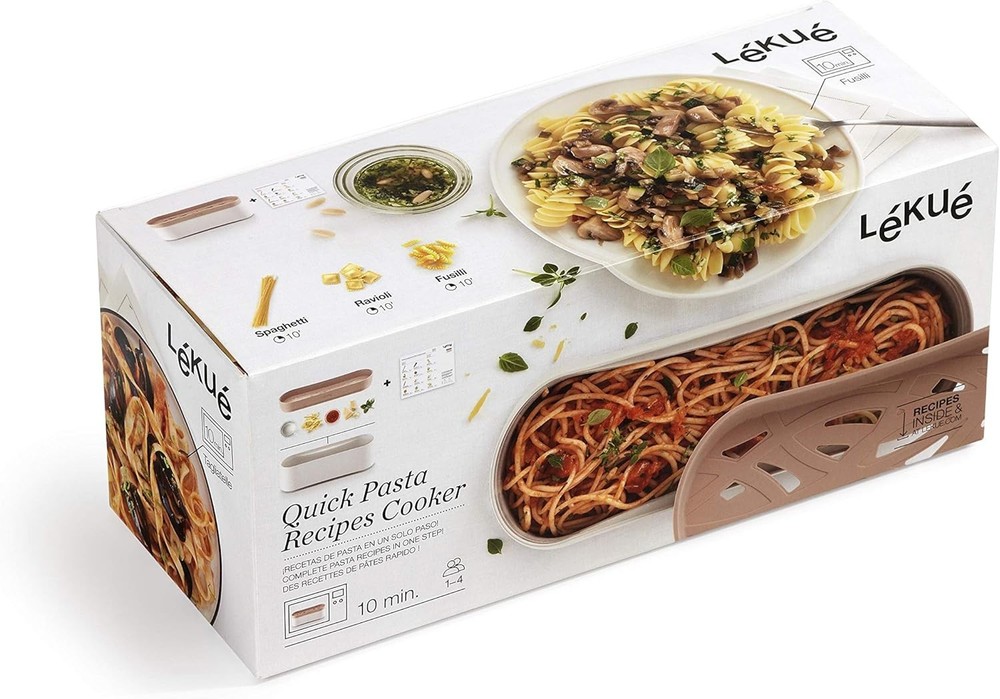 Quick Microwave Pasta Cooker one size Terracotta