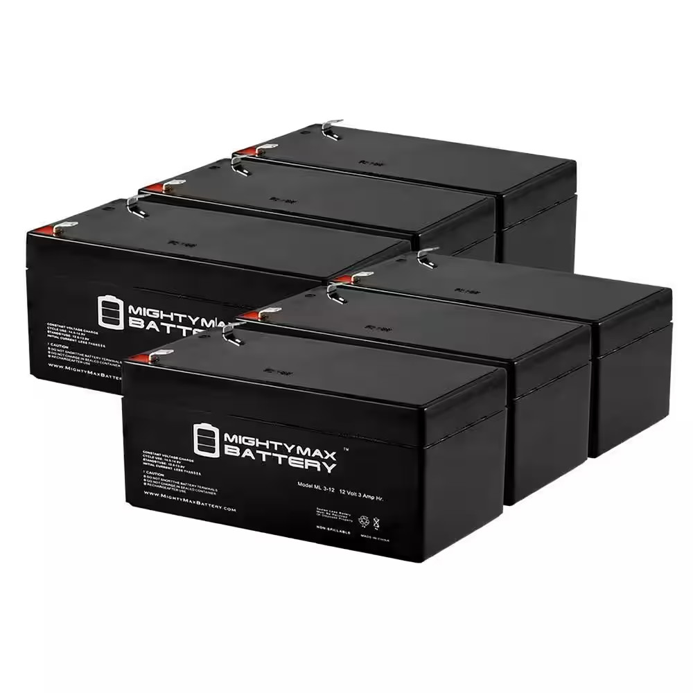 ML3-12 Compatible Battery for APC Back UPS ES 350-6 Pack