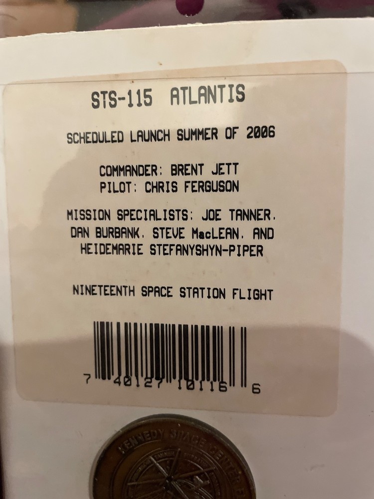 COLUMBIA Shuttle Crew Emblem ATLANTIS