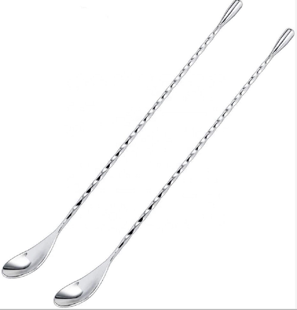 12 Inches Stainless Steel Bar Spoon Bartender Cocktail Shaker Cocktail Mixing US