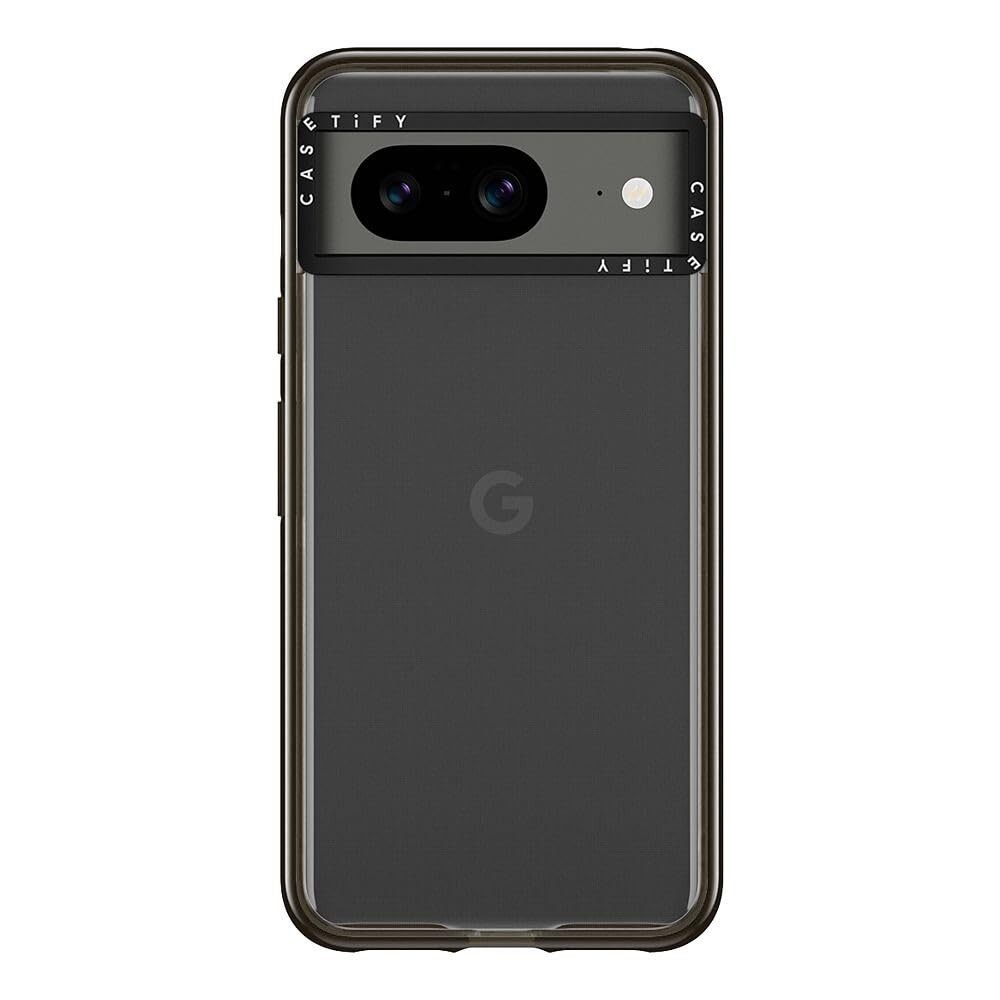 CASETiFY Impact Case for Google Pixel 8 - Clear Black, Slim, 8.2ft Drop Prot.