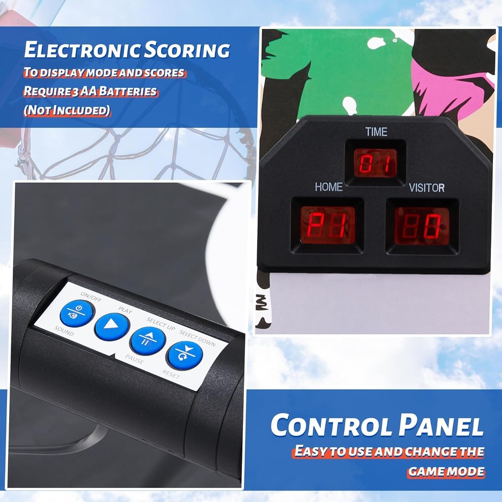 Electronic Basketball Game 2 Player Double