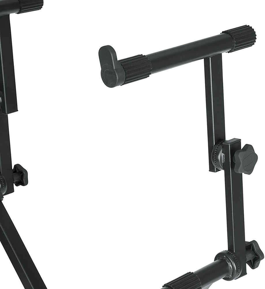 Gator Frameworks Deluxe Two Tier X-Style Keyboard Stand with Adjustable Height