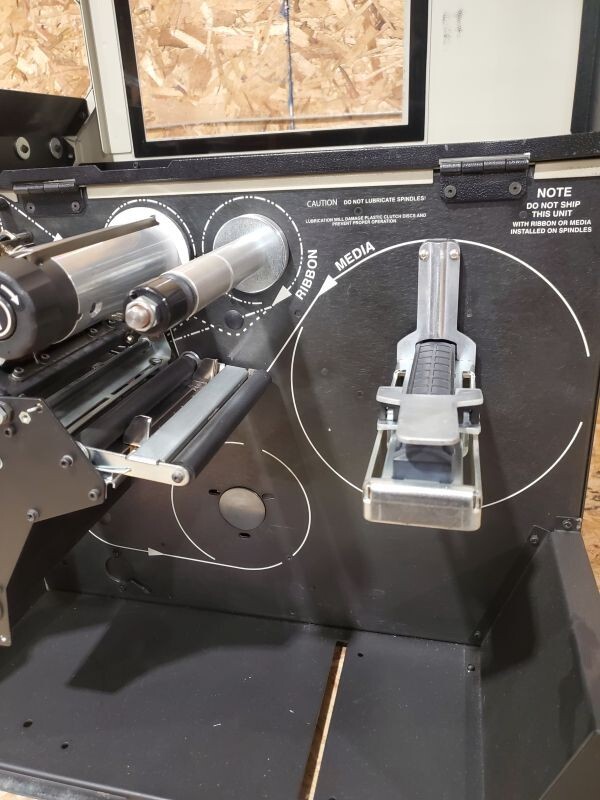 Zebra 110XiIII PLUS Thermal Direct Transfer Label Barcode Printer - Turns on