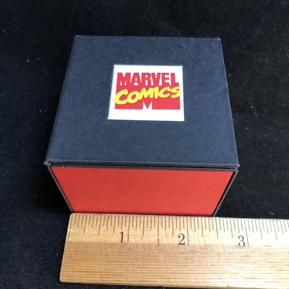 Marvel Comics Ring Proposal Padded Box Cufflink Jewelry Gift