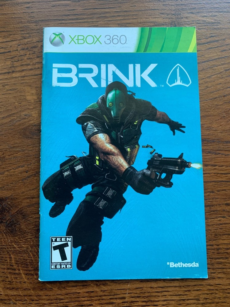 Brink XBOX 360 Instruction Manual Only
