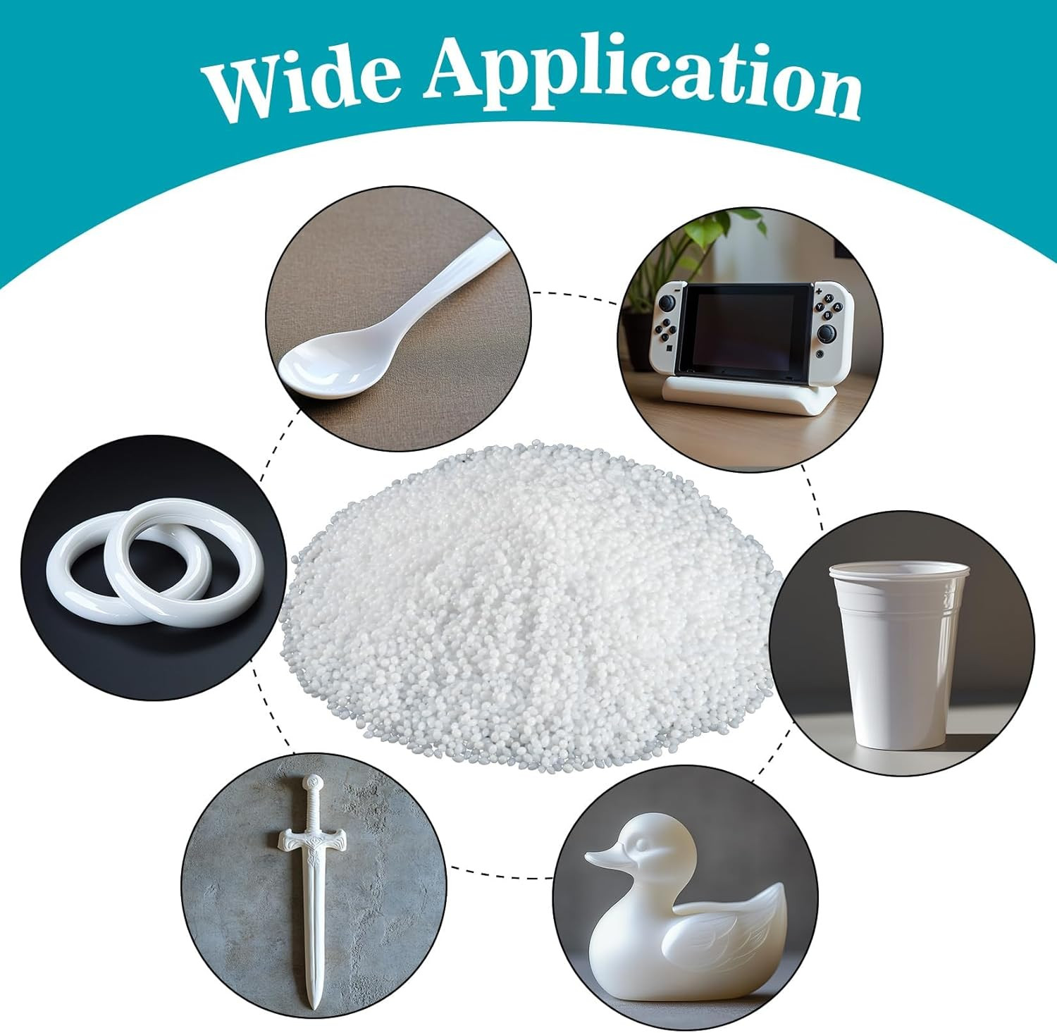 10.9Oz Moldable Plastic Pellets - Thermoplastic Beads Polymorph Plastic Meltable