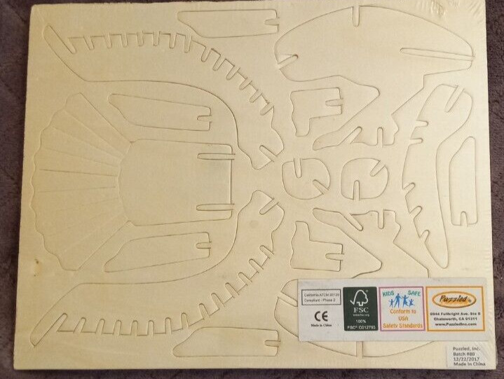 Puzzled 3D Puzzle Eagle Wood Craft Construction Model Kit - 61 Pieces Beginner