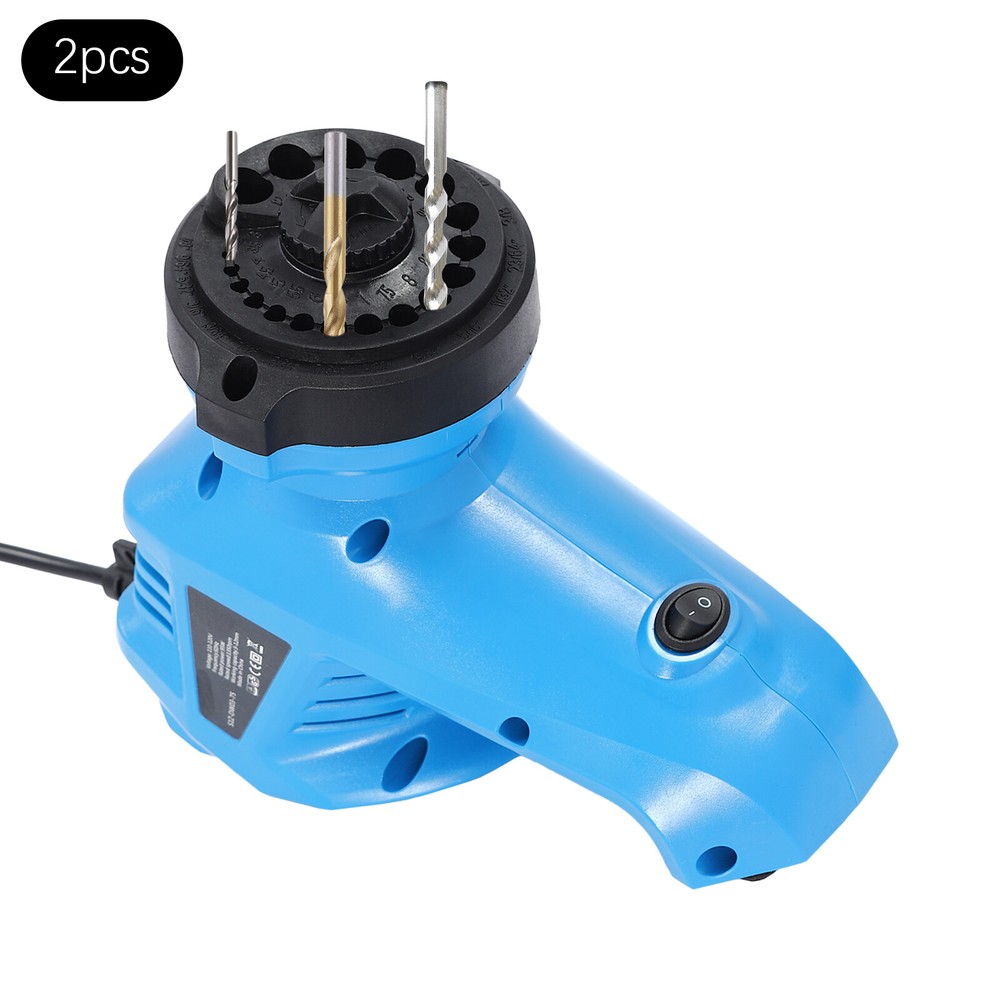 2PCS Portable Drill Bit Sharpener 3-12mm Electric Sharpener High Speed