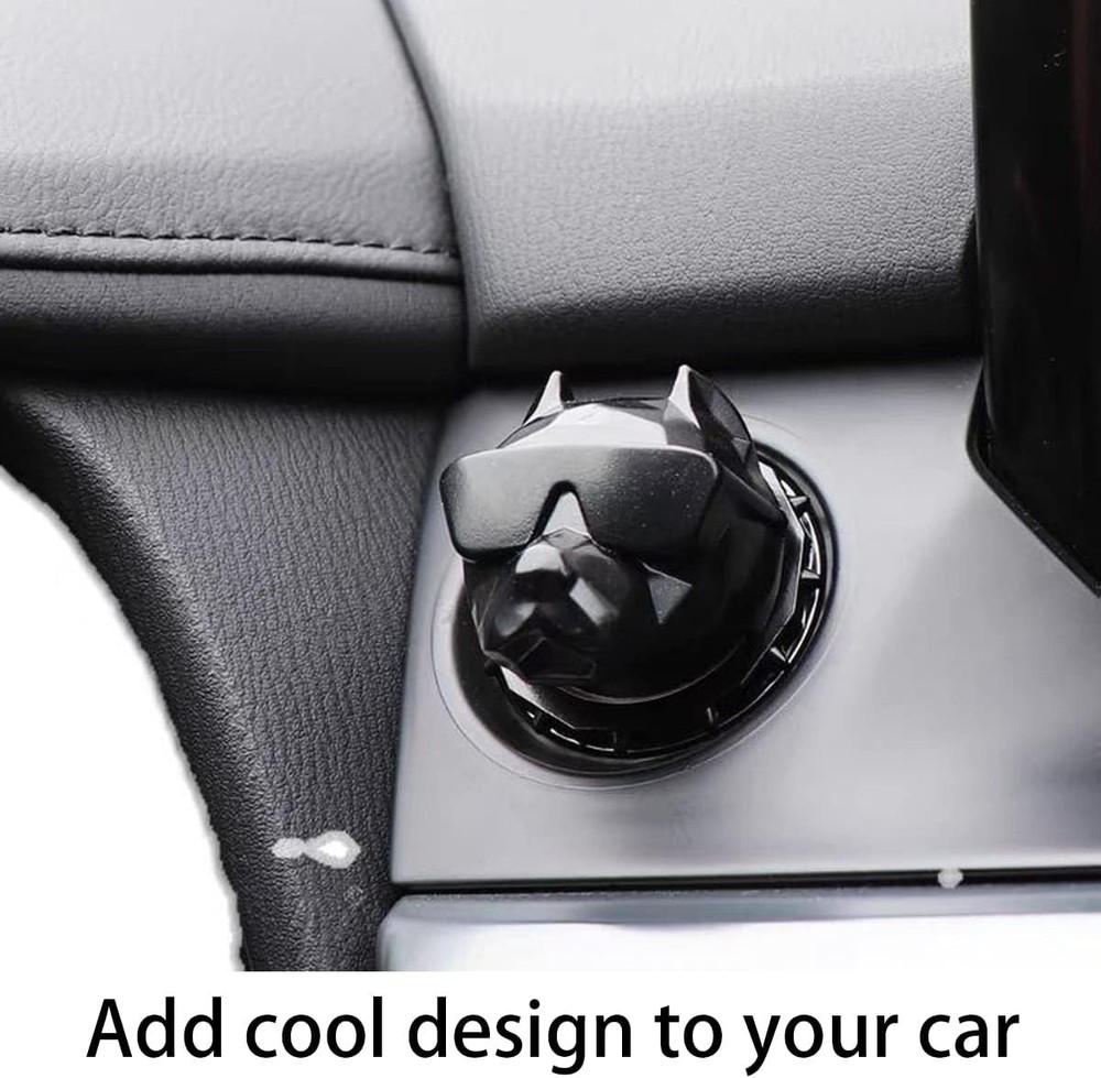 Car Push Start Button Cover, Rhinestone Engine Start Stop Button Black