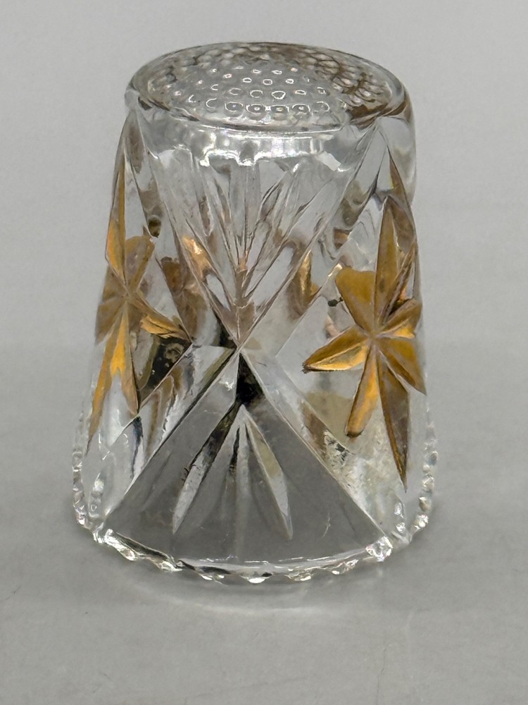 Vintage German Cut Glass Thimble