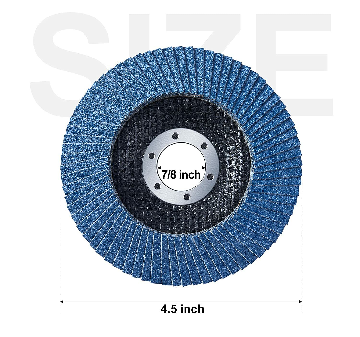 40 Pack 4.5" 4-1/2" Zirconia Flap Disc 40 60 80 120 Grit Sanding Grinding Wheel