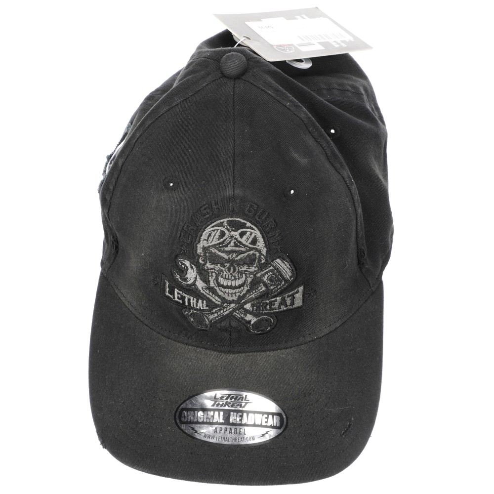 Black Lethal Threat Crash N' Burn Hat