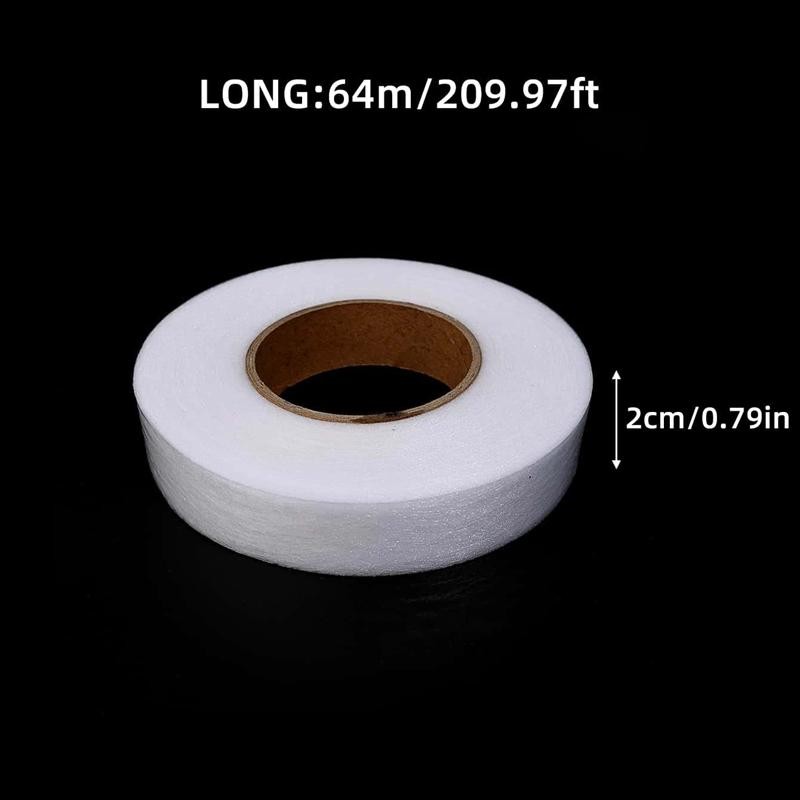 64M Iron On Hem Tape Double Sided Adhesive Fabric No Sew Pants Repair