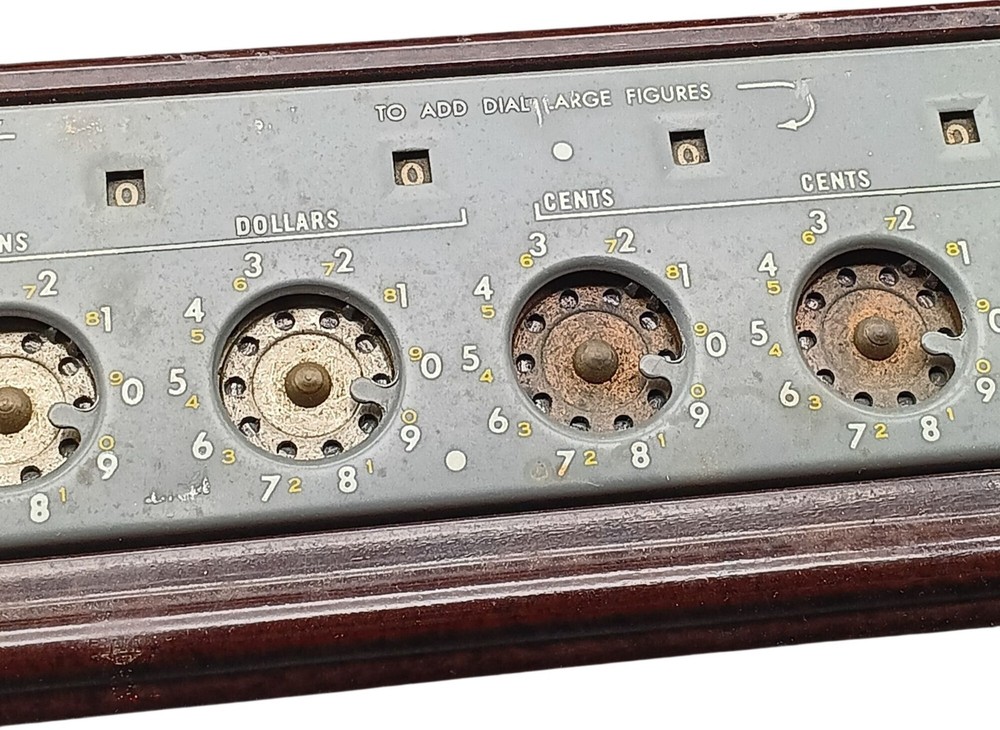 Vintage Lightning Adding Machine by Adding Machine Sales Co. Los Angeles USA Mec