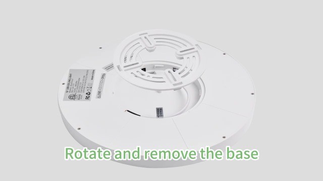 hykolity 2 Pack 12 Inch Selectable CCT LED Round Flat Panel Light, 24W 3000K/400