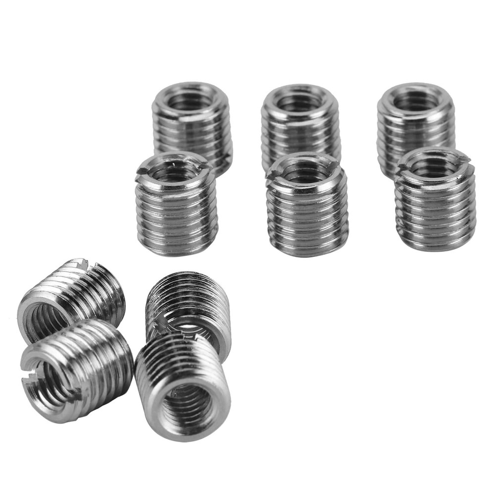 10Pcs Self Tapping Thread Insert, Externally Threaded Insert Inner M8 X 1.25 Out