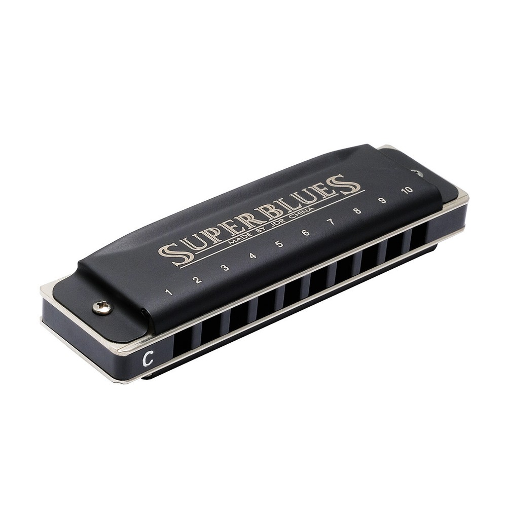 JDR  Super Blues 10 Hole Diatonic Harmonica - Plays Great!