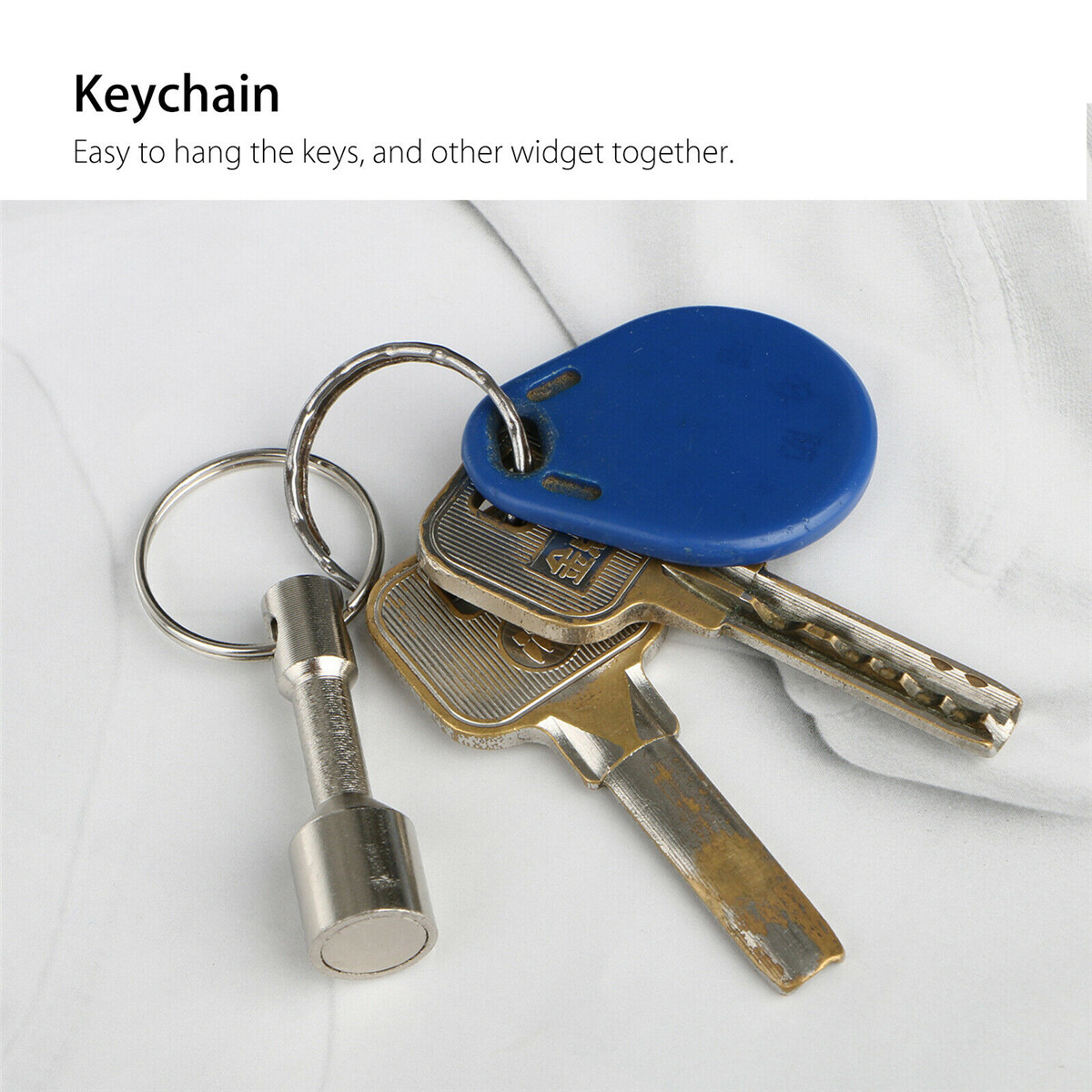 Test Magnet Keychain Bulk Pack 10 Pcs Scrap Metal Recycling 22 lbs 10 kg Strong