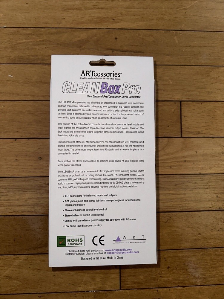 ART Cleanbox Pro Dual Channel Level Converter
